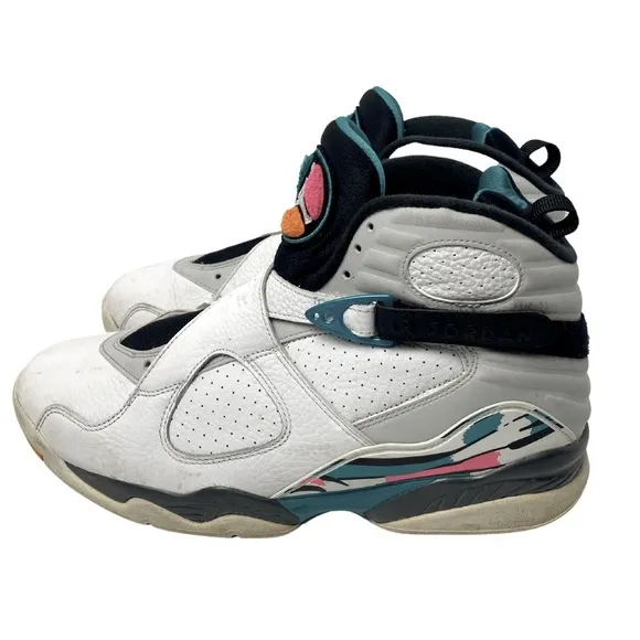 NIKE Jordan 8 Retro South Beach 2018 Men’s Sneakers Size 11 (305381-113)