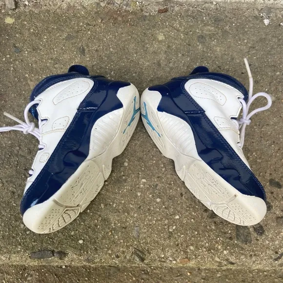 Nike Jordan 9 Retro (TD) White Uni. Blue Sneakers