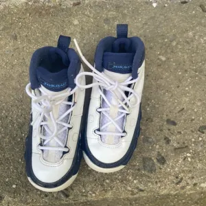 Nike Jordan 9 Retro (TD) White Uni. Blue Sneakers