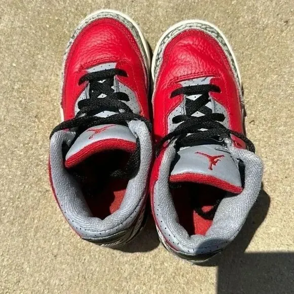 Nike Jordan Retro 3 SE Fire Red Toddler Sneakers