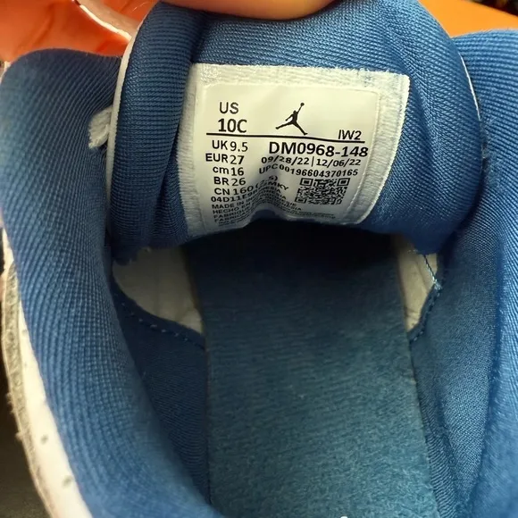 Nike Jordan Retro 3 Toddler Sneakers Child Size 10C