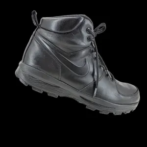 Nike Manoa ACG Triple Black Leather Boots 454350-003 Mens Size 13