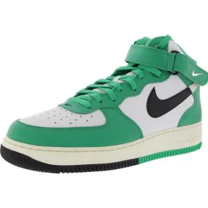 Nike Mens Aire Force 1 Mid '07 Lv8 Green Casual And Fashion Sneakers New