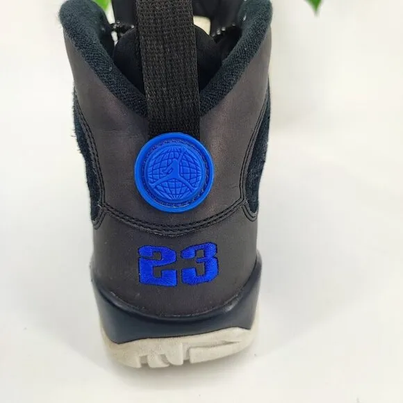 Nike Men's Jordan 9 Retro Racer Black Suede Sneakers Size 10 US