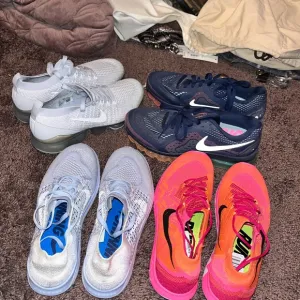 Nike Pink and Blue Sneakers Athletic Style