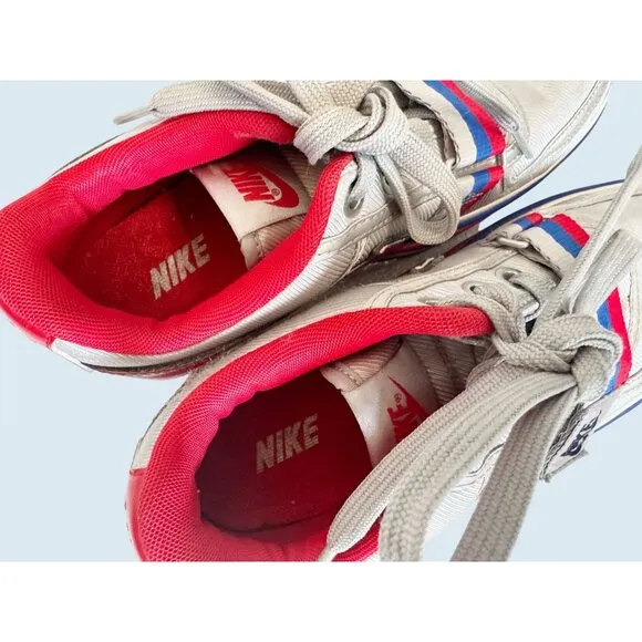 NIKE Vandel 2K Double Stack Platform Red Silver Blue Sneaker Sz 7