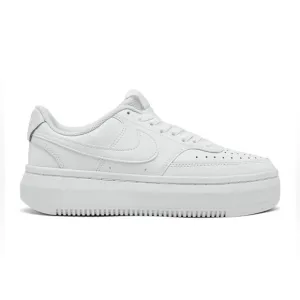Nike Women's Court Vision Alta Leather Platform Casual Sneakers (6.5; White)