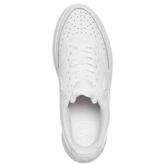 Nike Women's Court Vision Alta Leather Platform Casual Sneakers (6.5; White)