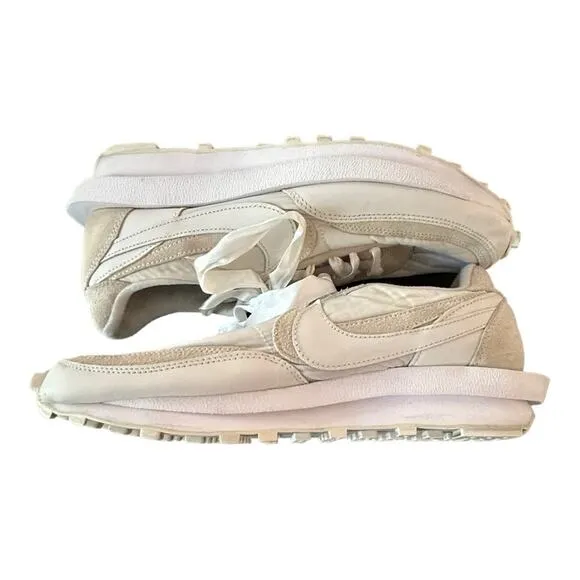 Nike x Sacai LD Waffle White Nylon Shoe Mens 10.5