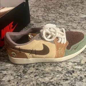 Nike Zion Williams X Jordan 1 Retro Low OG Voodoo Multicolor Patchwork Sneakers