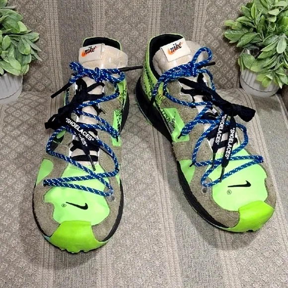 Nike Zoom Terra Kiger 5 X Off White Electric Green Sneakers