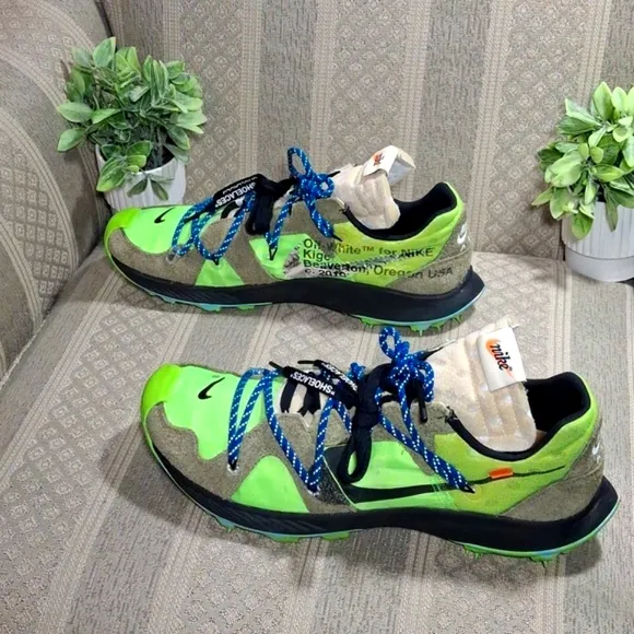 Nike Zoom Terra Kiger 5 X Off White Electric Green Sneakers