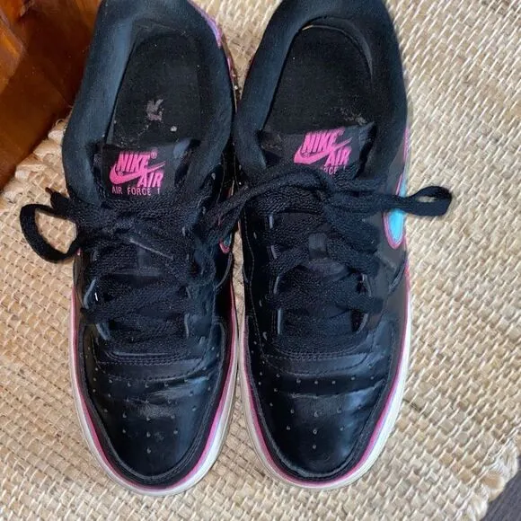 Nike AF1 holographic Nike air black shoes sneakers
