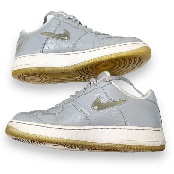 Nike Air Force 1-82’ Wolf Grey/Grey Retro PRM Jewel 2012 Men’s Sneakers Shoe - 8