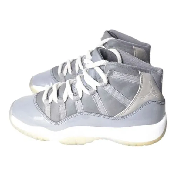 NIKE Air Jordan Retro 11 &quot;Cool Grey&quot; Sneakers Size 4Y