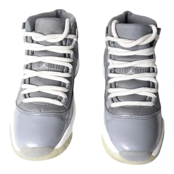 NIKE Air Jordan Retro 11 &quot;Cool Grey&quot; Sneakers Size 4Y