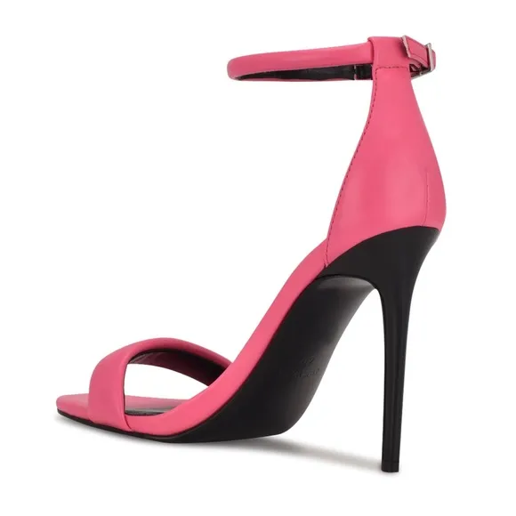 Nine West Pink Teeya Ankle Strap Sandals