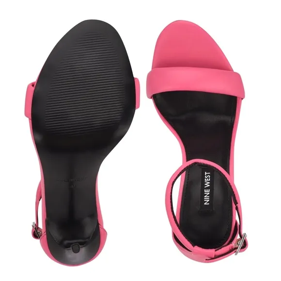 Nine West Pink Teeya Ankle Strap Sandals