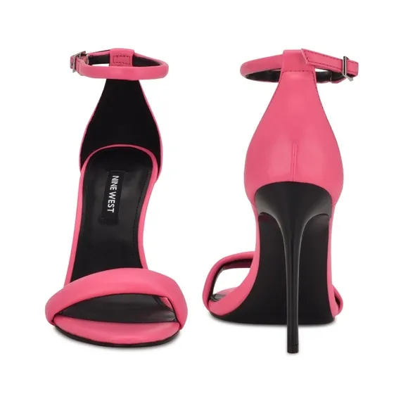 Nine West Pink Teeya Ankle Strap Sandals