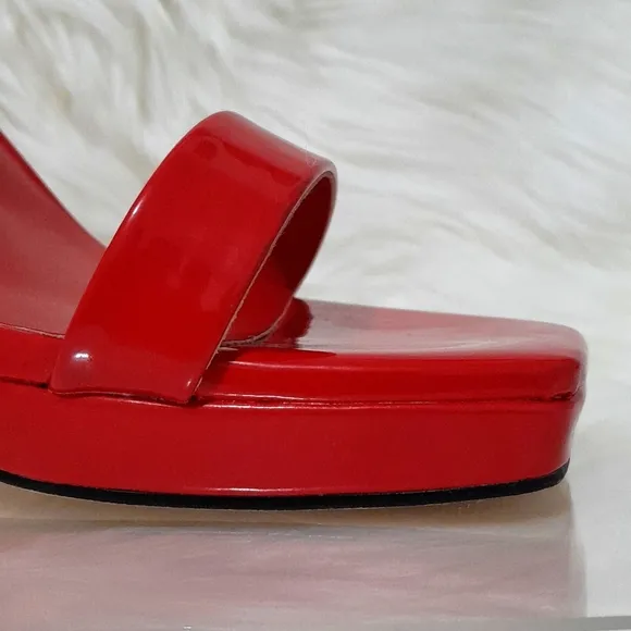Nine West Red Platform High Heel Stiletto Sandal