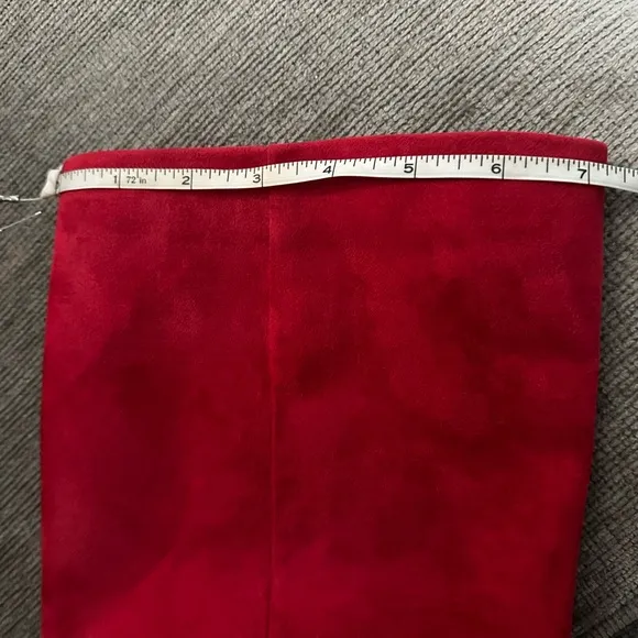Nine West Red pointed toe stiletto high heel boots