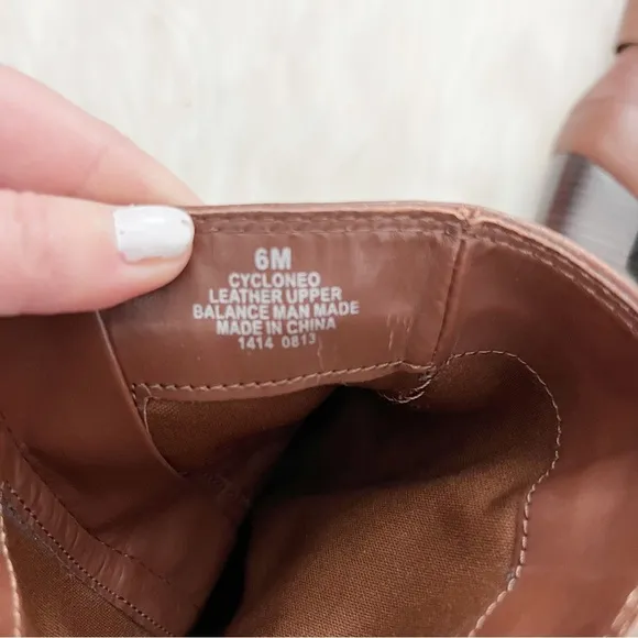 Nine West Tan Leather Heeled Boots