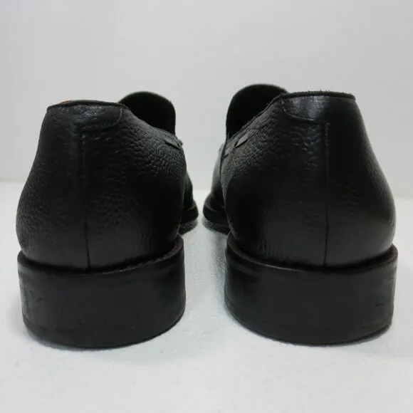 Noah Waxman Pebbled Grained Leather Dress Loafers Tassel Fashion Footwear 11.5