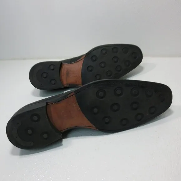 Noah Waxman Pebbled Grained Leather Dress Loafers Tassel Fashion Footwear 11.5
