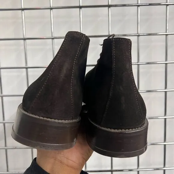Norbert Bottier Dark Brown Suede Chukka‎ Boots Classic Dress Boots Size 44