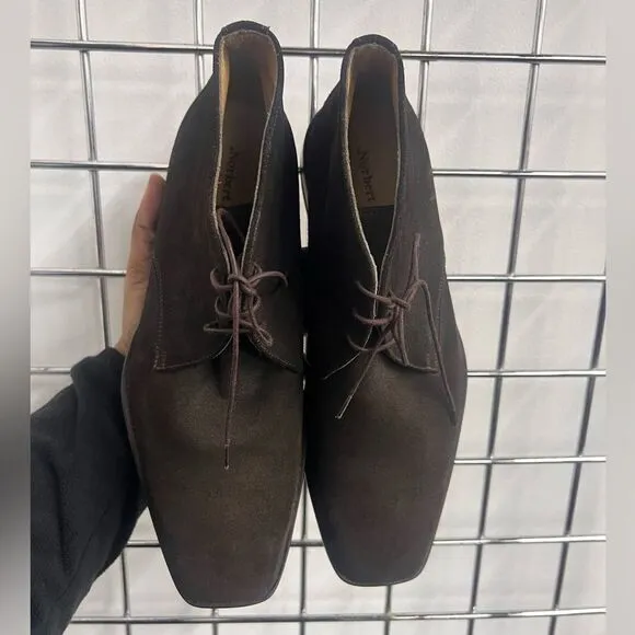 Norbert Bottier Dark Brown Suede Chukka‎ Boots Classic Dress Boots Size 44