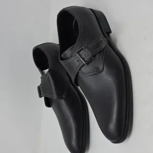 Nordstrom Rack Ortholite Men's Leather Buckle Dark Brown Loafers Size 8