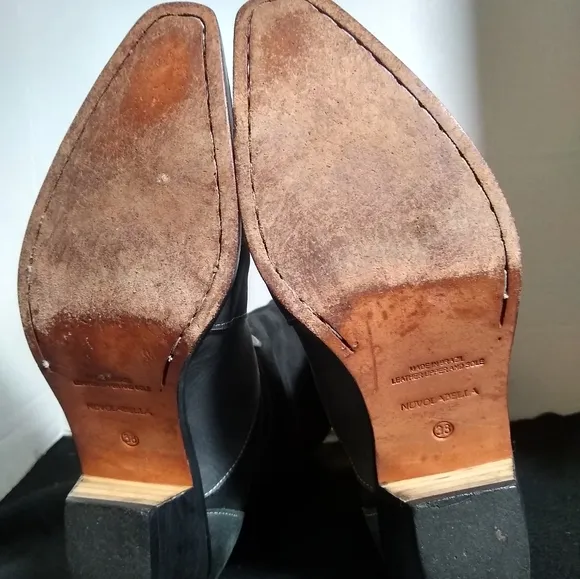 Novo Labella Brazilian Cowboy boots Leather Suede Hand Painted Designer