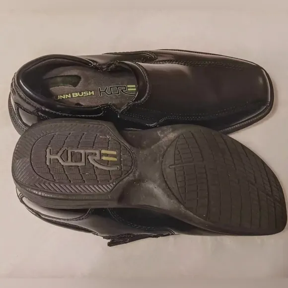 Nunn Bush Mens Black Smooth Bleeker Street Slip On Dress Loafers Shoes Size 8.5M