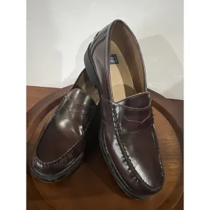 Nunn Bush Shoes Mens 11 M Lincoln Penny Loafer Burgundy Leather Casual 85538-05