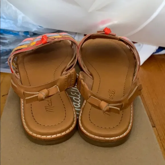 NWB Madewell huarache flat sandals leather sz 6