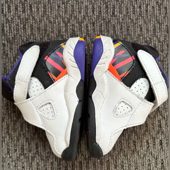 NWOB AIR Jordan AJ 8 Retro BT Infants Sneakers White Size 4C