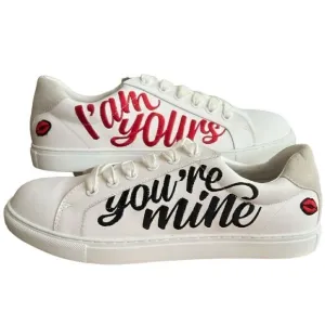 NWOB Bons baisers de Panama Canvas I’am Yours, You’re Mine Sneaker