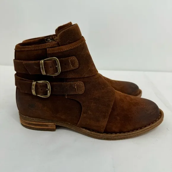 NWOB Born Moraga Brown Leather Boots Women's Size 9.5 New