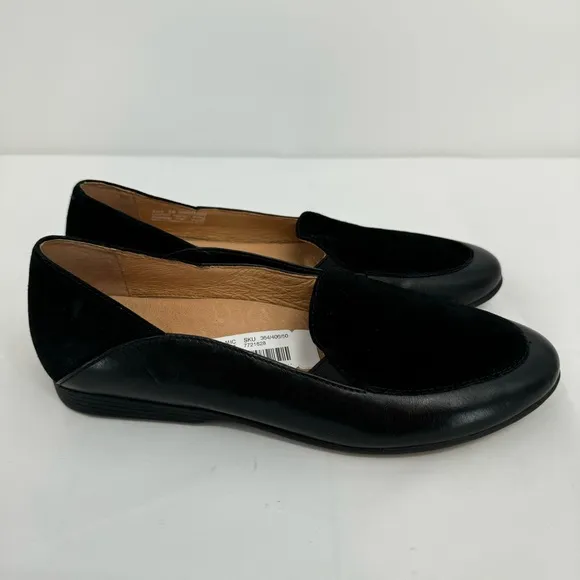 NWOB Dansko Womens Lace Loafers Shoes Size 39 US 8.5-9 Black Leather