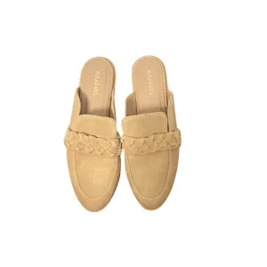 NWOB Kaanas Tan Suede Slide-On Mules Size 8