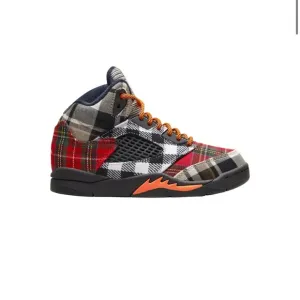 NWOB Youth Nike Air Jordan 5 Retro PS Plaid sneakers. 2Y