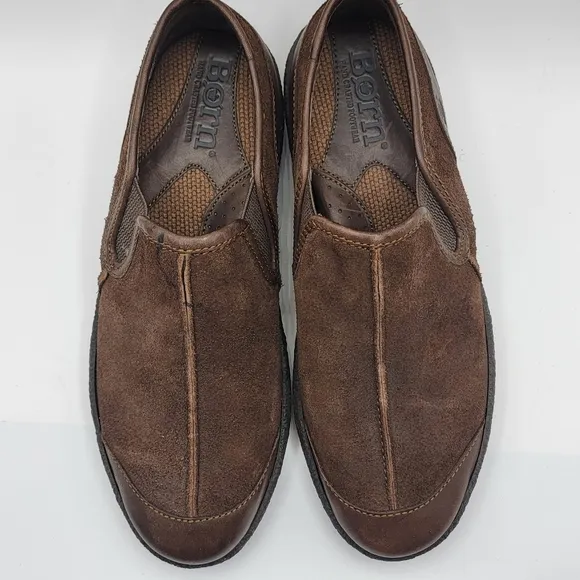NWOT Born Nigel Slip On Distressed Suede Loafers Size 9 (M)/ 10.5 (W)  #1342