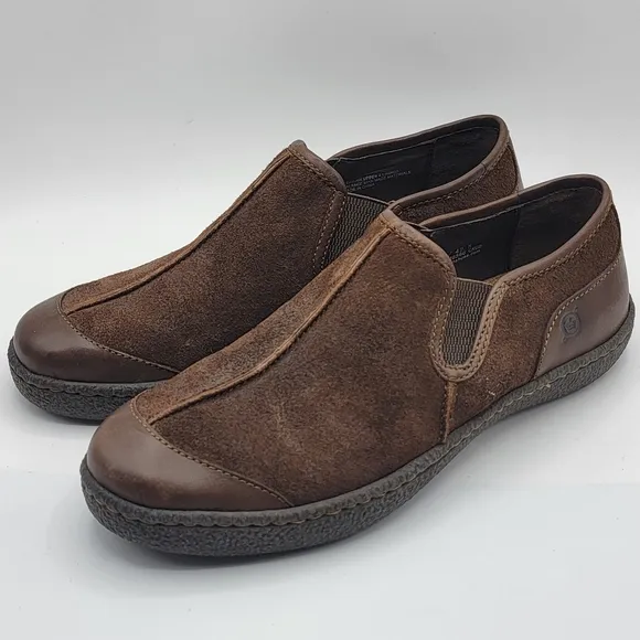 NWOT Born Nigel Slip On Distressed Suede Loafers Size 9 (M)/ 10.5 (W)  #1342