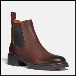 NWOT Coach Lyden Chelsea Boots in Brown
