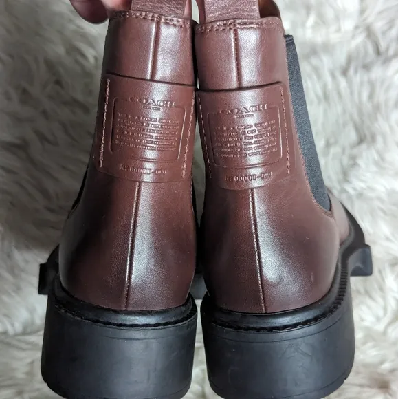 NWOT Coach Lyden Chelsea Boots in Brown