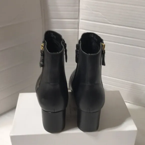 NWOT- Cole Haan leather boots with zipper on both sides.
