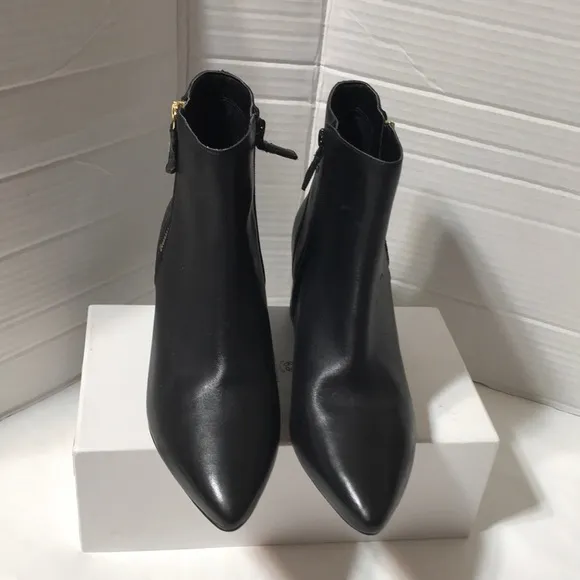 NWOT- Cole Haan leather boots with zipper on both sides.