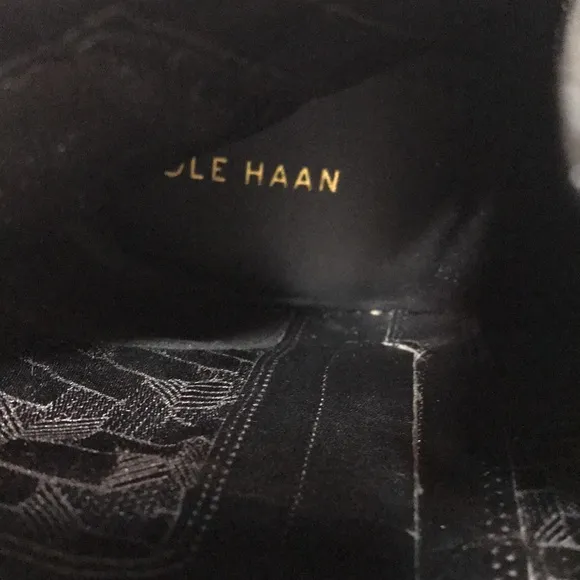 NWOT- Cole Haan leather boots with zipper on both sides.