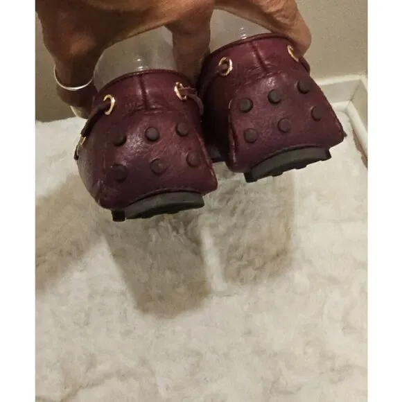 NWOT Cole Haan Pebble Leather Burgandy Women's Loafers Size 8