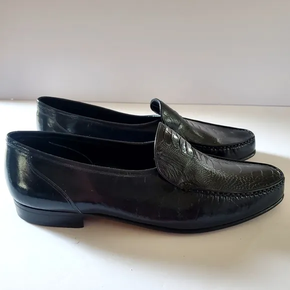NWOT Designer Michaels Shoes Leather Men's Loafers Size 12